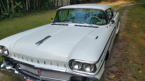 Oldsmobile 1958 zeer zeldzaam, King of Chroom, Auto's, Oldtimers, Particulier, Benzine, Coupé, 4 deurs, Automaat, Wit, Beige, Stof