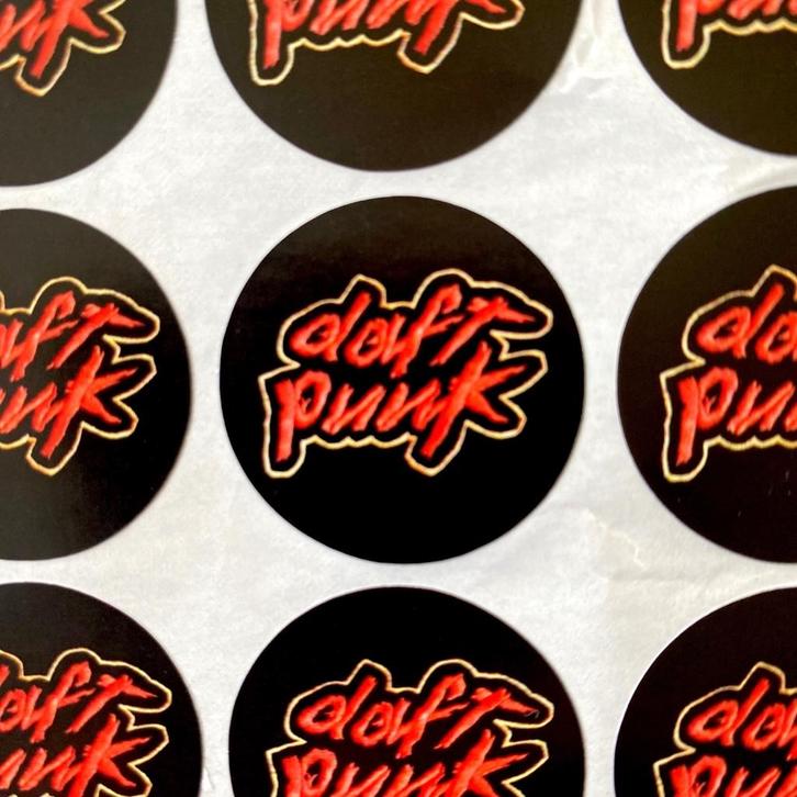 Daft Punk stickers - 10 stuks, Hobby en Vrije tijd, Stickers en Plaatjes, Nieuw, Meerdere stickers, Ophalen of Verzenden
