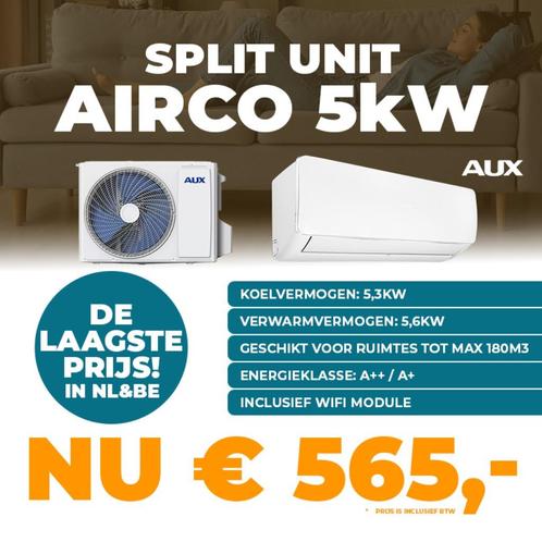 AUX Airco Split Unit 5kW - OP=OP Deal Laagste prijsgarantie, Maison & Meubles, Accessoires pour la Maison | Autre, Neuf, Enlèvement ou Envoi