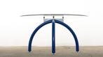 „Spyder” -tafel van Ettore Sottsass, Knoll-editie, Gebruikt, Verzenden, Rond, Postmodern