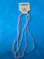 3 couleurs différentes de chaînes élastiques roses (NOUVEAU), Bijoux, Sacs & Beauté, Colliers, Enlèvement ou Envoi, Neuf, Rose