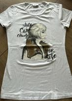 Wit t-shirt M met opdruk Liu-Jo, Kleding | Dames, Maat 38/40 (M), Liu Jo, Wit, Ophalen of Verzenden