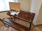 Schoolbank, Huis en Inrichting, Ophalen, Met wielen, Gebruikt, Bureau