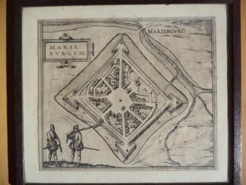 Gravure cuivre Marieburgum 1580 Braun & Hogenberg Mariebourg, Enlèvement ou Envoi