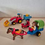 Playmobil 1.2.3, tractor, huifkar, 3 poppetjes en eenhoorn, Kinderen en Baby's, Speelgoed | Playmobil, Ophalen of Verzenden