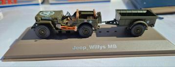 WILLY'S JEEP en VW CUBEL WAGEN voor de 2 ORIGINEEL DOOSJE  beschikbaar voor biedingen