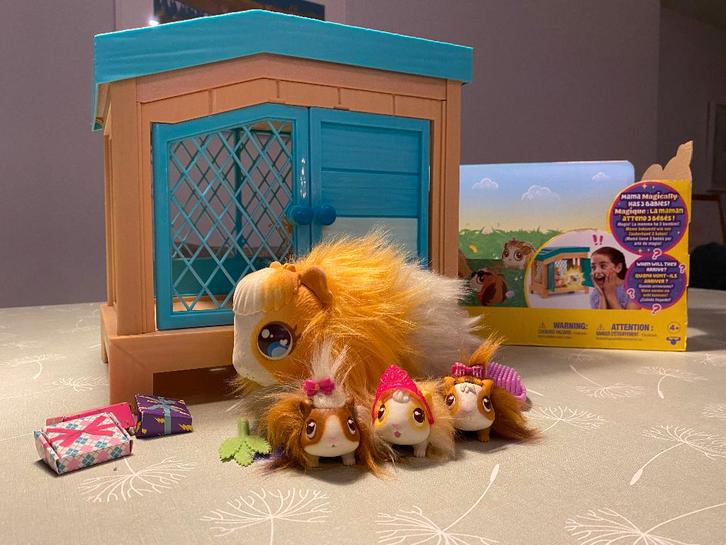 Little live pets mama cavia met 3 baby's, Kinderen en Baby's, Speelgoed | Educatief en Creatief, Zo goed als nieuw, Met geluid