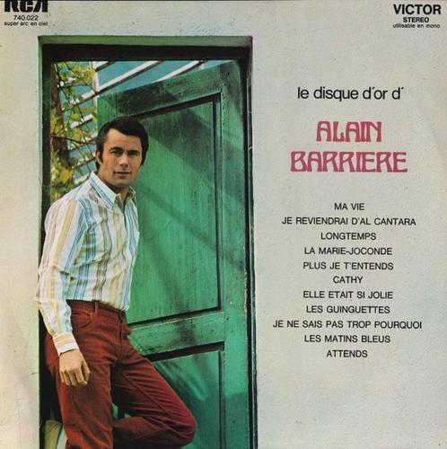 Alain Barriere – Le Disque D'Or d'Alain Barriere, Cd's en Dvd's, Vinyl | Pop, Gebruikt, 1960 tot 1980, Overige formaten, Ophalen of Verzenden