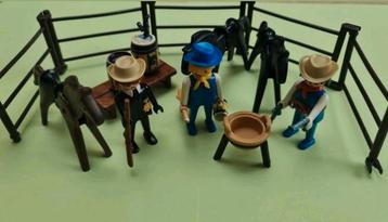 Vintage playmobil western : cowboys  beschikbaar voor biedingen