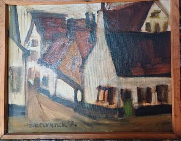 Schilderij expressionistisch, olieverf, Martin Neirynck beschikbaar voor biedingen