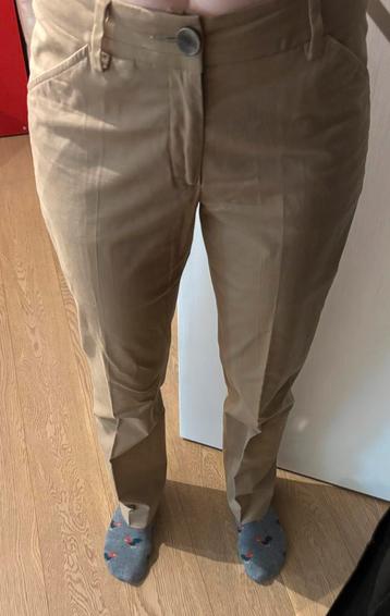 Xandres beige geklede broek beschikbaar voor biedingen