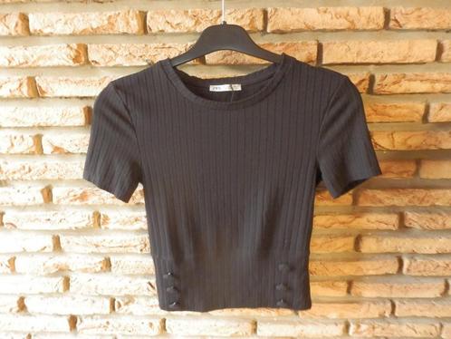 (150)- blouse femme t.XS noire - zara -, Kleding | Dames, Blouses en Tunieken, Zo goed als nieuw, Maat 34 (XS) of kleiner, Zwart