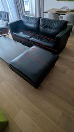 leren bank, Huis en Inrichting, Zetels | Zetels, Ophalen, Gebruikt, 150 tot 200 cm, Tweepersoons