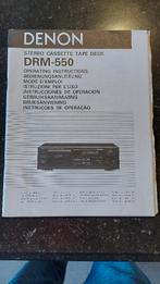 DENON DRM 550 manuel, Enlèvement ou Envoi