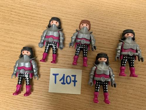 PLAYMOBIL T107 - LOT 5 RIDDERS, Kinderen en Baby's, Speelgoed | Playmobil, Nieuw, Los Playmobil, Ophalen of Verzenden