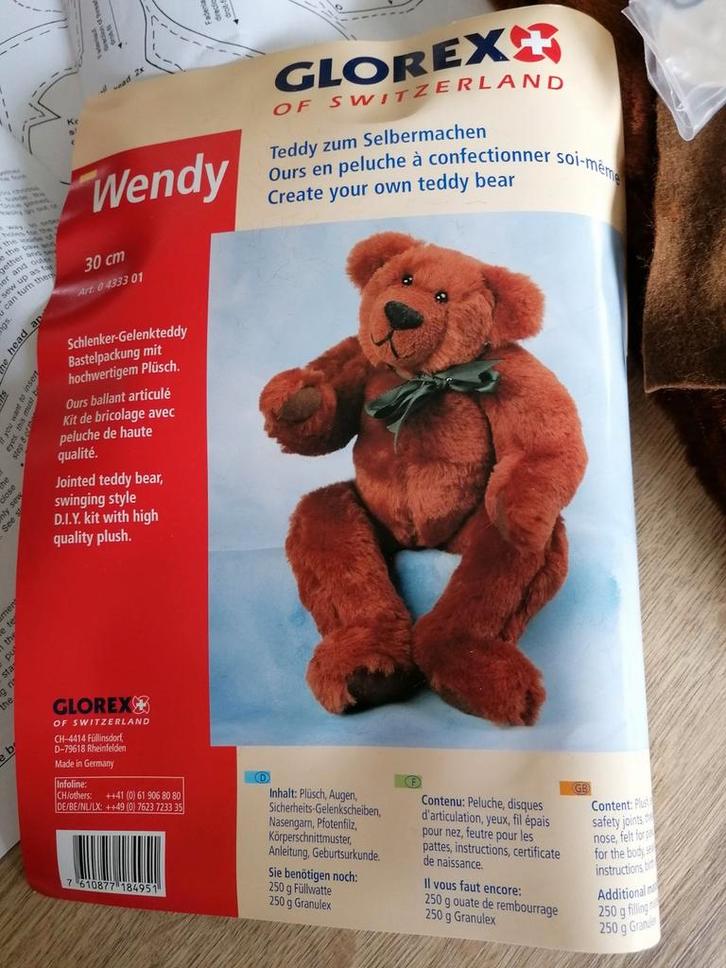 Pakket om beer van 30 cm te maken., Hobby en Vrije tijd, Knutselen, Nieuw, Ophalen