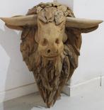 Bizonkop-teakhout-naturel- 70 x 55 x 36 cm, Ophalen, Nieuw