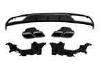 AMG Mercedes W205 zwarte diffuser + nieuwe chromen uitlaat, Auto-onderdelen, Nieuw, Ophalen of Verzenden, Bumper, Links