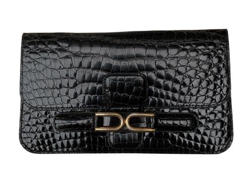 Delvaux croco. Nog meer Delvaux en Louis Vuitton te koop., Handtassen en Accessoires, Tassen | Damestassen, Zwart, Ophalen of Verzenden