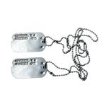 WWII US Dog Tag Set Epperson, Ophalen of Verzenden