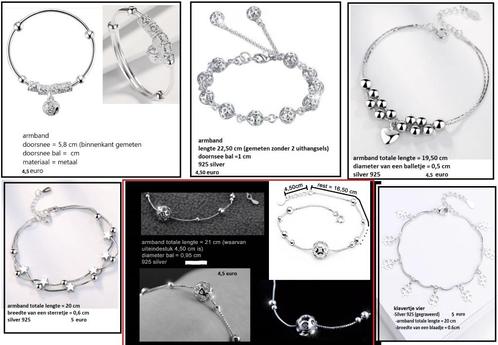 juweeltjes nieuw 925 silver, Handtassen en Accessoires, Kettingen, Nieuw, Zilver, Roze, Met edelsteen, Met hanger, Met kristal