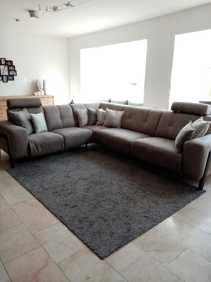 hoeksalon, Huis en Inrichting, Zetels | Zetels, Zo goed als nieuw, Hoekbank, Vierpersoons of meer, 200 tot 250 cm, Ophalen