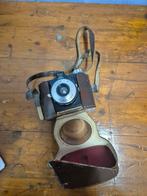 Oud fototoestel In leren etui, Audio, Tv en Foto, Ophalen of Verzenden, Zo goed als nieuw