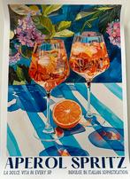 Poster op canvas Aperol Spritz 1 - mancave poolhouse nieuw, Ophalen of Verzenden, Nieuw, Reclamebord