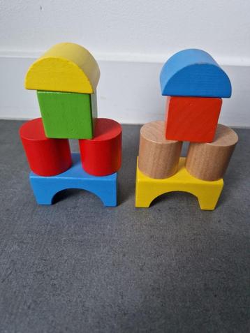 50 houten speel blokjes beschikbaar voor biedingen