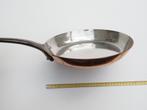 Poêle en cuivre étamé de 24,5 cm, Ophalen, Zo goed als nieuw, Overige materialen, Koekenpan of Braadpan