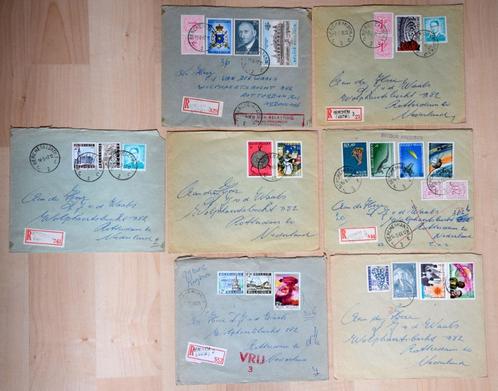 Enveloppen met Belgische postzegels (7), Timbres & Monnaies, Timbres | Europe | Belgique, Enlèvement ou Envoi