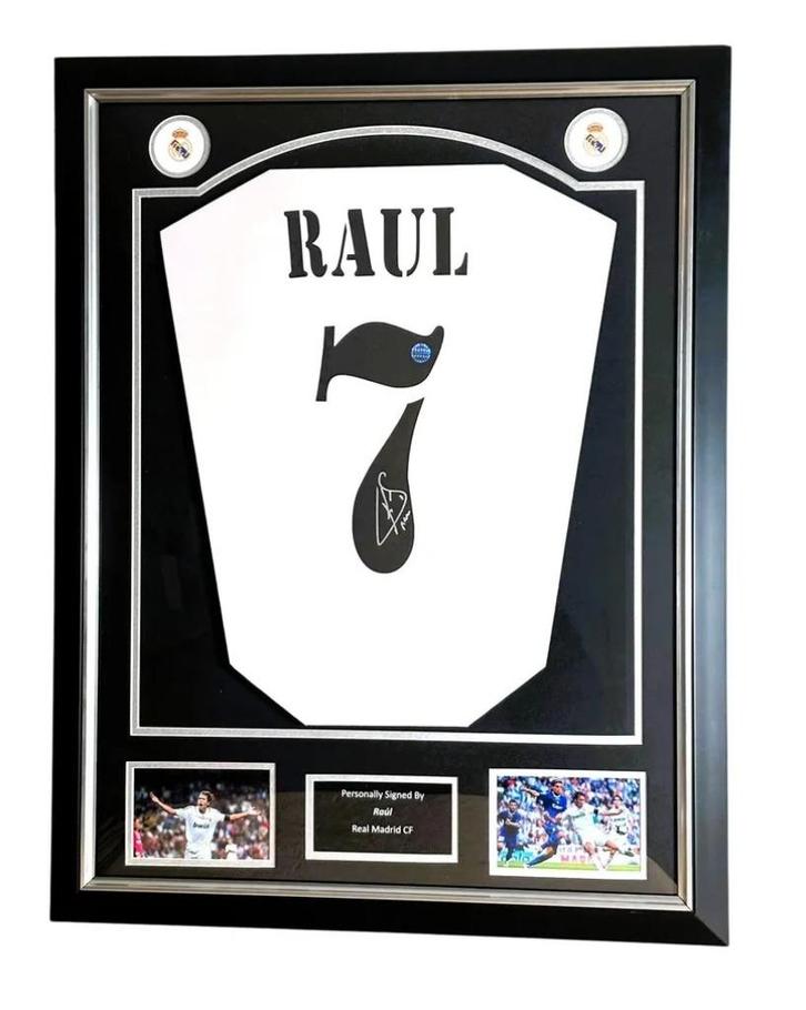 Raúl Real Madrid 2024/25 Gesigneerd en Ingelijst, Verzamelen, Sportartikelen en Voetbal, Nieuw, Shirt, Ophalen of Verzenden
