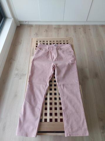 7/8 broek met roze patroon maat 42  beschikbaar voor biedingen