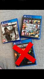 Jeux PS4. Tomb Raider et GTA5, Enlèvement, Comme neuf