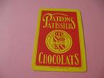 1 oude losse speelkaart Patrons Patissiers Chocolats (60), Comme neuf, Carte(s) à jouer, Enlèvement ou Envoi