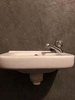 Wit toilet lavabo, Doe-het-zelf en Bouw, Sanitair, Toilet, Gebruikt, Ophalen of Verzenden