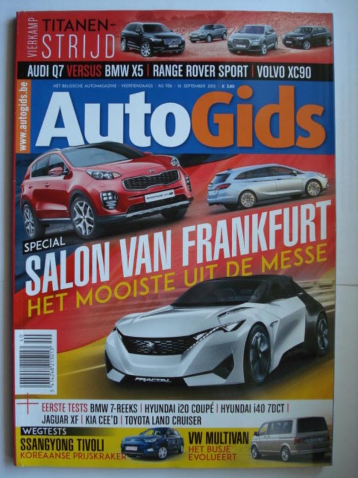 AutoGids 936 SsangYong Tivoli VW Multivan Volvo XC90 Range R, Boeken, Auto's | Folders en Tijdschriften, Gelezen, Algemeen, Verzenden