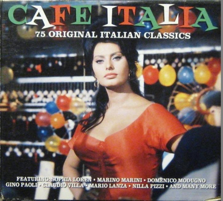 1927 - CAFE ITALIA - 75 ITALIAN CLASSICS - 3CD DIGIPAK NIEUW, Cd's en Dvd's, Cd's | Verzamelalbums, Nieuw in verpakking, Pop, Verzenden