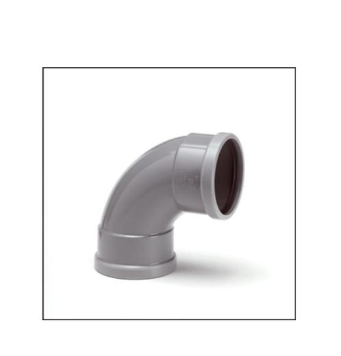 Wafix afvoer PVC bocht 88 110mm grijs 110 mof-mof manchet, Doe-het-zelf en Bouw, Buizen en Afvoer, Nieuw, Afvoer, PVC, Ophalen