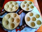 LOT DE 4 CAQUELONS POUR ESCARGOTS CERAMIQUE EMILE HENRY, Huis en Inrichting, Keuken | Servies, Ophalen, Nieuw, Keramiek