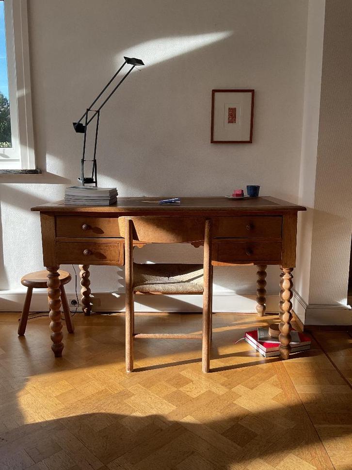 Bureau vintage en chêne, Maison & Meubles, Bureaux, Utilisé, Bureau, Enlèvement