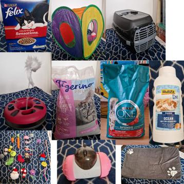 allerlei katten spullen - bakjes, voeding, speeltjes, ... beschikbaar voor biedingen