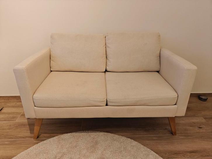 Zitbank salon beige, Huis en Inrichting, Zetels | Zetels en Chaises Longues, Ophalen