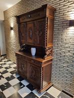 Antieke,massieve buffetkast, Huis en Inrichting, Gebruikt, Kersenhout, Met deur(en), Antiek