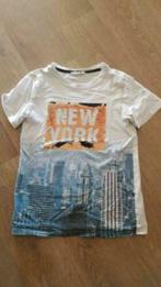 witte t-shirt New York van H&M maat 134 - 140, Gebruikt, Jongen of Meisje, H&M, Ophalen of Verzenden