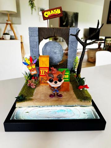 Crash Bandicoot Funko Pop-diorama