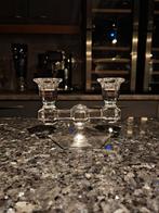 Prachtige kristallen kaarshouder gesigneerd Val St. Lambert, Antiek en Kunst