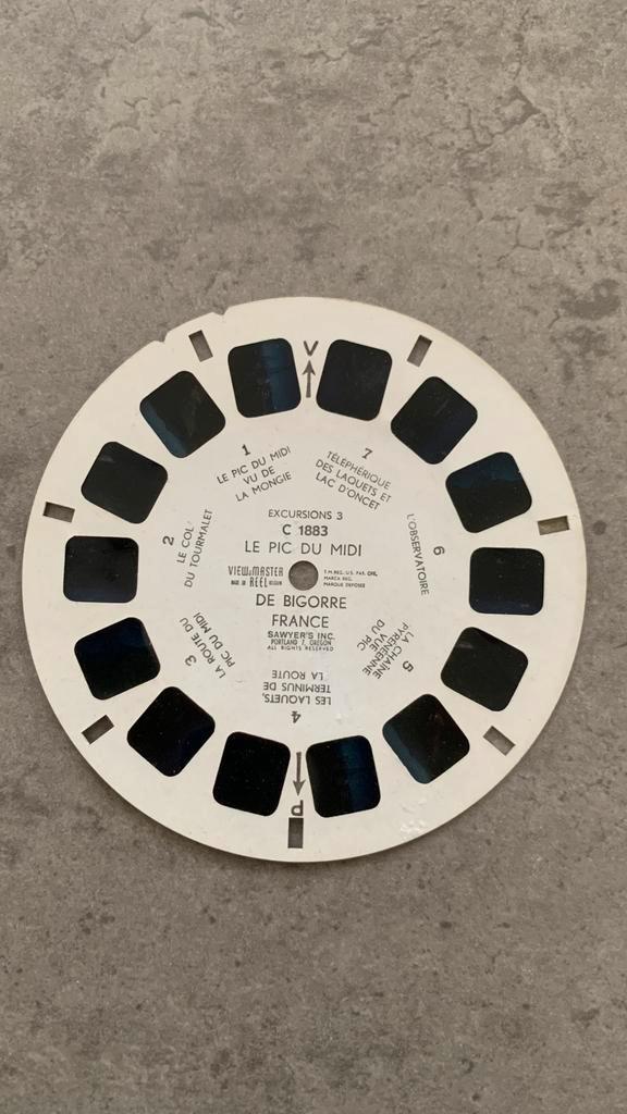 View-Master — Pic du Midi de Bigorre, Frankrijk C 1883, Verzamelen, Speelgoed, Gebruikt, Ophalen of Verzenden