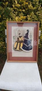oude kader "la mode illustrée" 1877, Antiek en Kunst, Ophalen of Verzenden