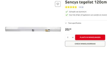 Tegellat Sencys 120cm NIEUW beschikbaar voor biedingen